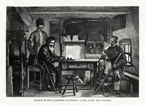 Interior in the Government of Pultowa, central Ukraine, 1879