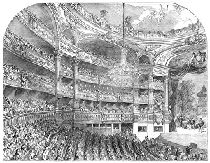 Paris Opera Prints: Interior of the Grand Opera-House, at Paris, 1854. Creator: Edmund Evans