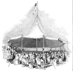 Marquees Prints: Interior of the Great Marquee, 1844. Creator: Smyth