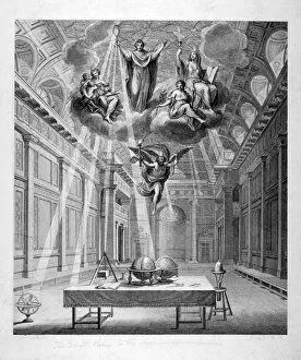 Battista Cipriani Gallery: Interior of the Great Room of Freemasons Tavern, Great Queen Street, Holborn, London, c1800