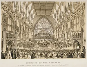 Dona Maria Eugenia Ignatia Augustina De Gallery: Interior of the Guildhall, City of London, 1855