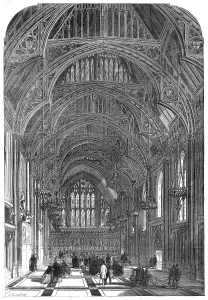 Restoration Prints: Interior of Guildhall, as restored, 1865. Creator: Unknown