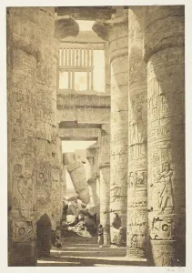 Interior of the Hall of Columns, 1857, printed 1862. Creator: Francis Frith Interior of the Hall of Columns, 1857, printed 1862. Creator: Francis Frith