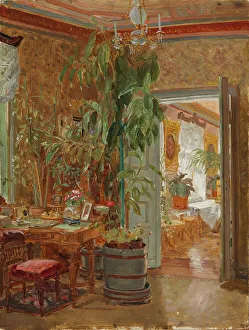 Houseplant Prints: Interior from the Hallonblads Home