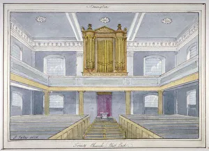 Yates Prints: Interior of Holy Trinity Church, Newington, Southwark, London, 1826. Artist: G Yates