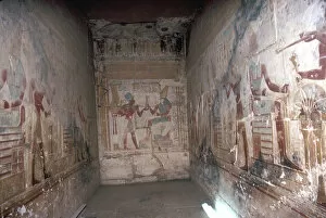 Abydos Collection: Interior of the Horus Chapel, Temple of Sethos I, Abydos, Egypt, 19th Dynasty, c1280 BC
