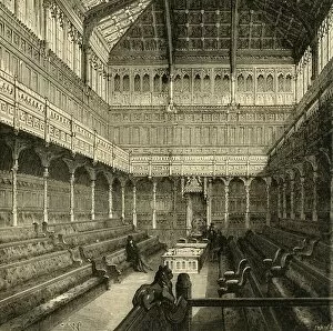 Chamber Collection: Interior of the House of Commons, 1875, (1881). Creator: Unknown