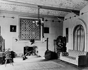 Jules Jacques Benois Benedict Prints: Interior of house designed by architect Jacques Benois Benedict