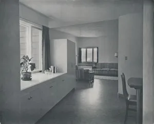 Lloyd Prints: Interior - House at Fairfax, California by Francis Ellsworth Lloyd, 1942
