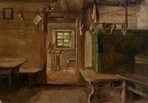 Spinning Machine Gallery: Interior of a House, n.d. Creator: Eliphalet Frazer Andrews