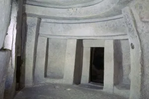 Interior of the Hypogeum of Hal Saflieni on Malta