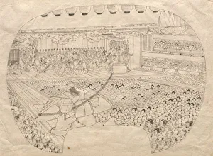 Interior of the Kabuki Theater. Creator: Utagawa Sadahide (Japanese, 1807-1873)