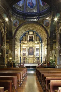Balearic Islands Gallery: Interior of Lluc Monastery church, Mallorca, Spain