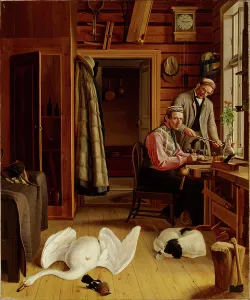 Vice Prints: Interior of the Marieberg Workshop, 1850-1852. Creator: Ferdinand von Wright