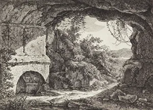 Reinhart Johann Christian Prints: Interior of the mausoleum of the Nasoni family, 1792. Creator: Johann Christian Reinhart