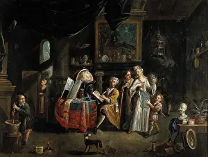 Looking At Each Other Prints: Interior with a medical practitioner