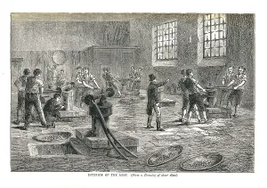 Mint Prints: The Interior of the Mint from a drawing of about 1800, 1878 Artist: Walter Thornbury