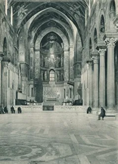 Interior of Monreale Cathedral, Sicily, Italy, 1927. Artist: Eugen Poppel