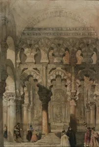 Cordoba Prints: Interior of the Mosque of Cordoba, 1837. Creator: Roberts, David (1796-1864)