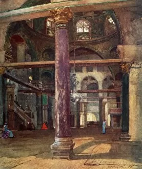 Adam And Charles Collection: Interior of the Mosque of El Aksa from the South-East, 1902. Creator: John Fulleylove