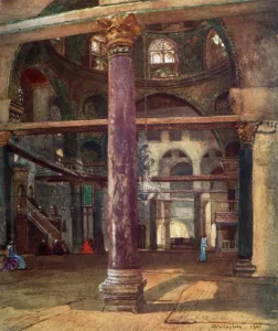 Adam And Charles Collection: Interior of the Mosque of El Aksa from the South-East, 1902. Creator: John Fulleylove