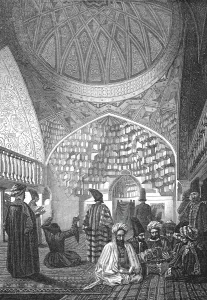 Bates Hw Prints: Interior of a Mosque in Turkestan; Notes on Western Turkistan, 1875. Creator: Unknown