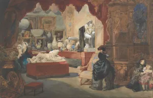 Eugene Louis Prints: Interior of a Museum, 19th century. Creator: Eugene Louis Lami