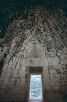 Mycenae Prints: Interior of the Mycenaean Treasury of Atreus