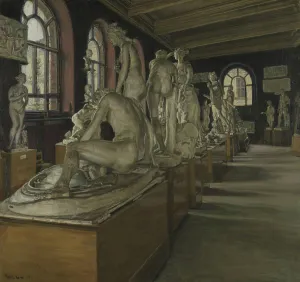 Nudes Prints: Interior of the National Gallery, 1904. Creator: Ivar Lund