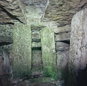 33rd Century Bc Collection: Interior of a Neolithic Passage Grave, 33rd-25th century BC