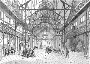 Rigging Prints: Interior of the new Gymnasium in Myrtle-Street, Liverpool, 1865. Creator: Unknown