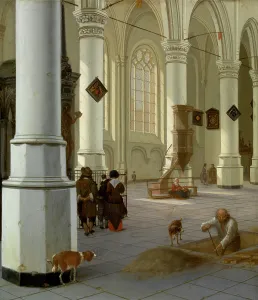 Hendrick Cornelisz Van Vliet Prints: Interior of the Nieuwe Kerk, new Church
