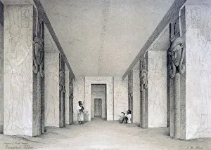 Interior of the North Temple, Ebsamboul, Nubia, Egypt, 19th century. Artist: Augustus Butler