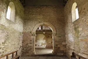 Interior of Oddas Chapel, Deerhurst, Gloucestershire, 2010
