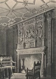 Cj Richardson Gallery: Interior of an old house at Enfield, Middlesex, known as `Queen Elizabeths Palace`, 1915