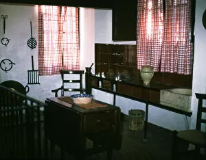 Interior of an old traditional cuisine