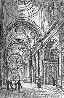 Ward Downey Prints: Interior of the Oratory, 1890