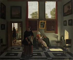 Shadow Prints: Interior with Painter, Woman Reading and Maid Sweeping