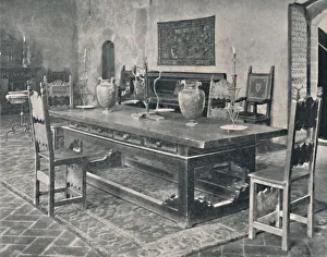 Edward F Prints: Interior, Palazzo Davanzati - With 15th Century Table from Parma or Modena District, 1928