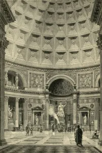 Interior of the Pantheon at Rome (restored), 1890. Creator: Unknown Interior of the Pantheon at Rome (restored), 1890. Creator: Unknown