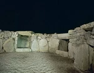 Interior of a passage grave, 26th century BC