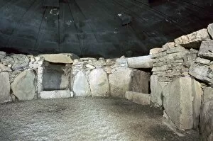 Burial Chamber Collection: Interior of a passage grave at Fourknocks, 3000 to 2500 BC
