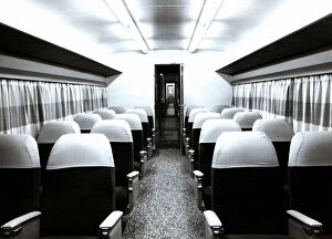 Images Dated 19th September 2012: Interior of a passenger car of an automotive train Ter, from the Spanish National