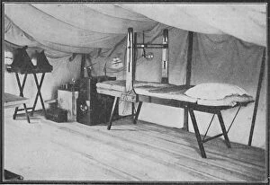 Black White Budget Gallery: Interior of a Portland field hospital during the Boer War in South Africa, 1900
