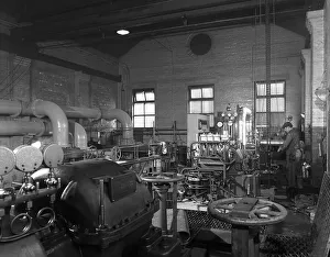 Pump Prints: Interior of the pump House at Brookhouse Colliery in South Yorkshire, 13 Dec 1962