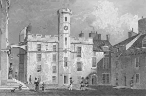 Mary Stewart Prints: The Interior Quadrangle of the Castle, Edinburgh, c1829. Artist: J Hinchliff