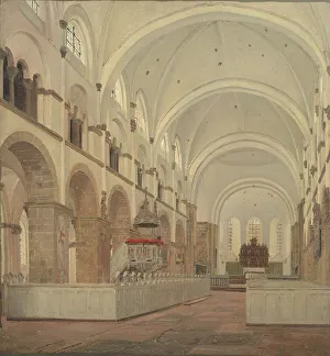Spacious Prints: The Interior of Ribe Cathedral, 1836. Creator: Jorgen Pedersen Roed