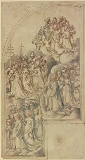 Pope Prints: Interior of the right wing of an All Saints altarpiece