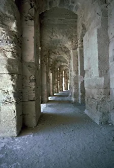 Interior of a Roman colosseum, 3rd century
