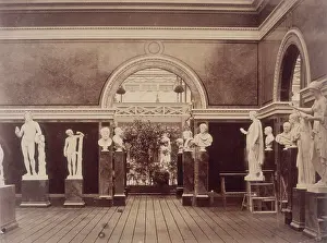 Delamotte Prints: Interior of the Roman Court, Crystal Palace